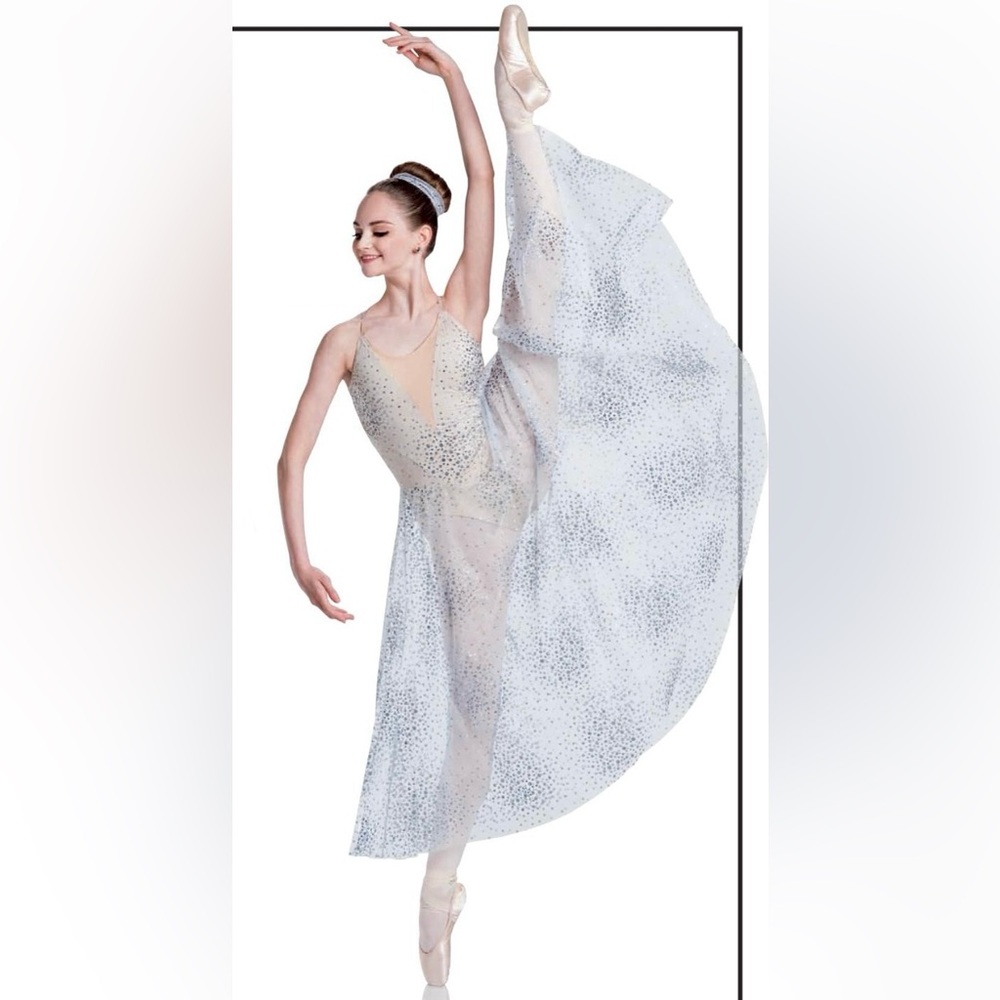 Art Stone Ave Maria 26410-081 Professional Ballet Dress Dance Costume Silver